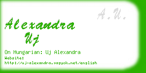 alexandra uj business card